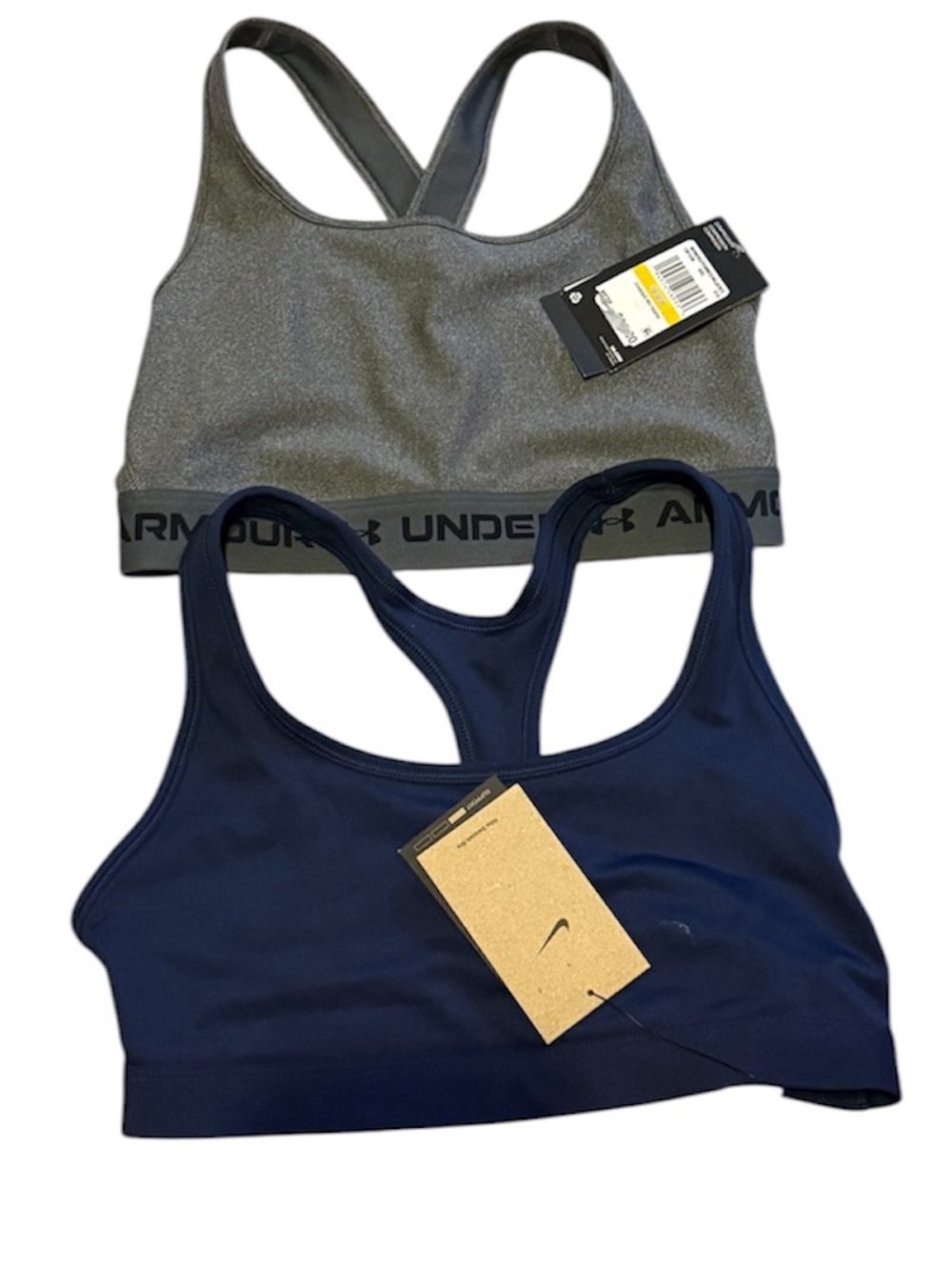 Bundle sport bra Under Armour Women’s Racerback Sports Bras - Gray & Navy Blue M